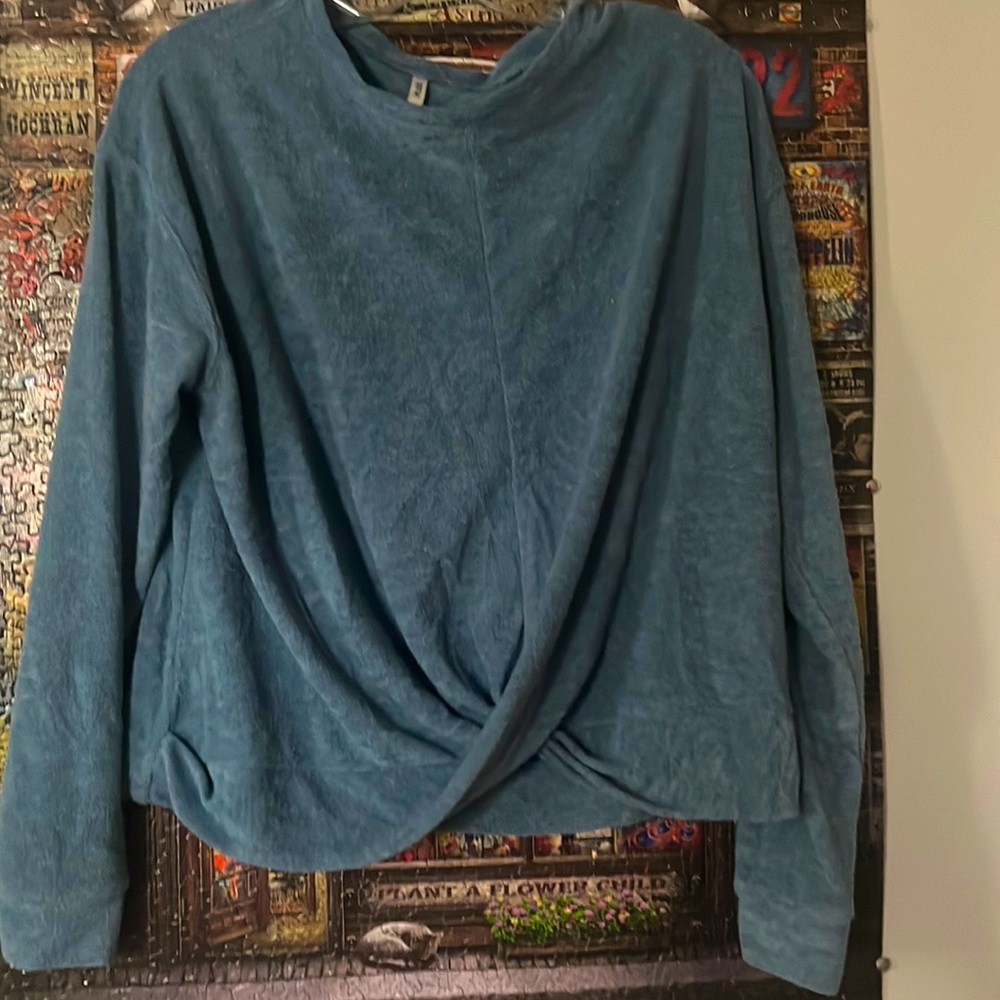 Soft blue sweater